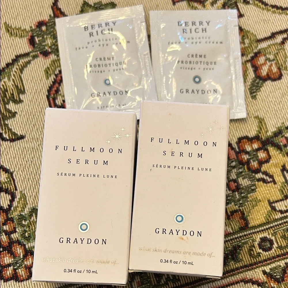 NWT Graydon Clean Skincare Fullmoon Serum Set